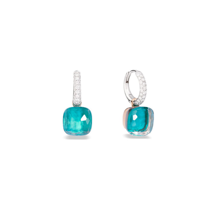 Pomellato Sky Blue Topaz Nudo Earrings