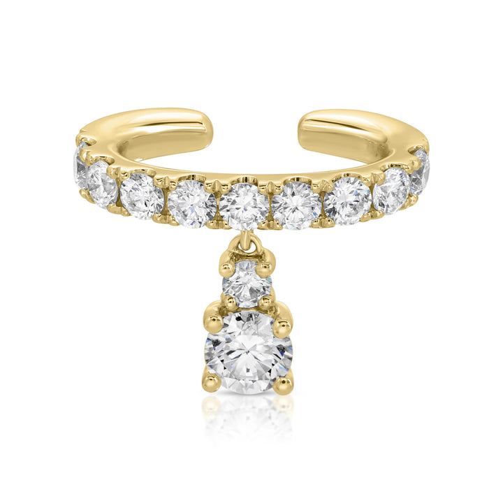 Anita Ko Daphne Ear Cuff with Round Diamond Drop