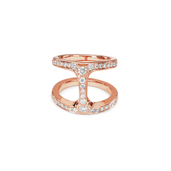 Hoorsenbuhs 18K Rose Gold Dame Phantom Diamond Ring