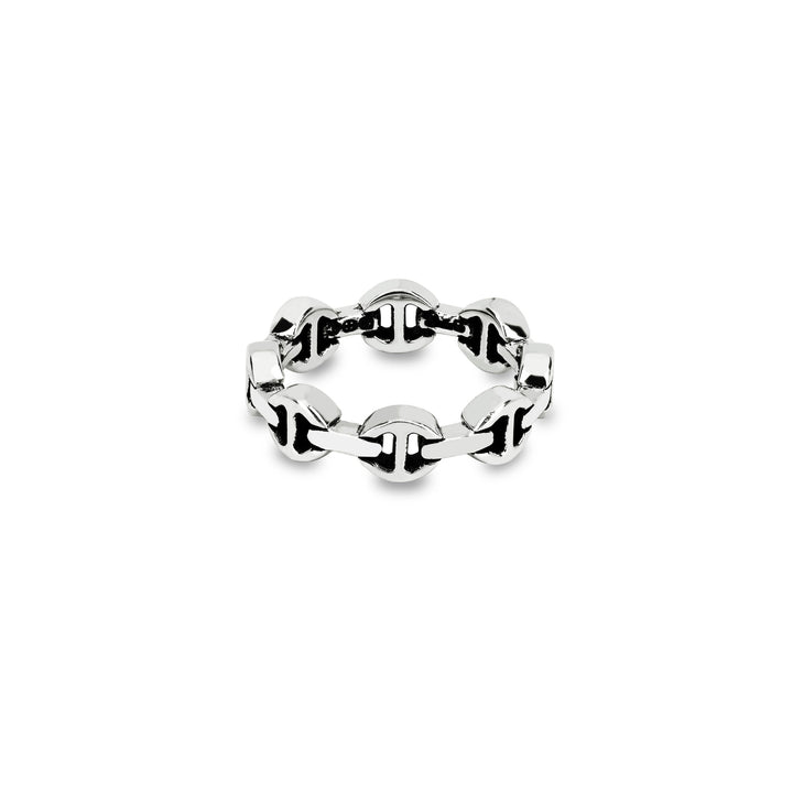 Hoorsenbuhs Sterling Silver Dame Tri-Link Ring
