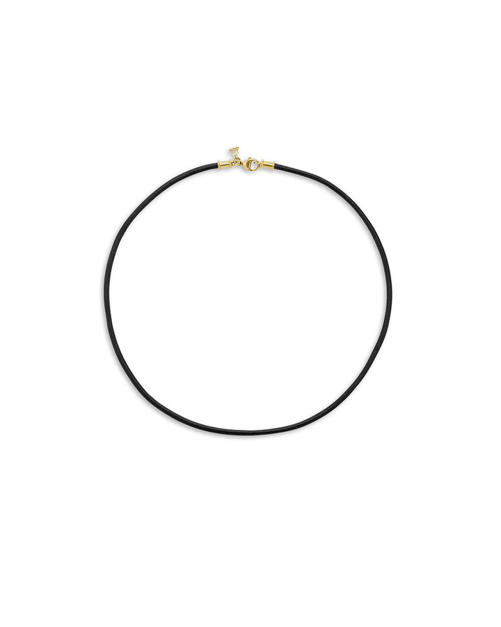 Temple St. Clair 18K Black Leather Cord