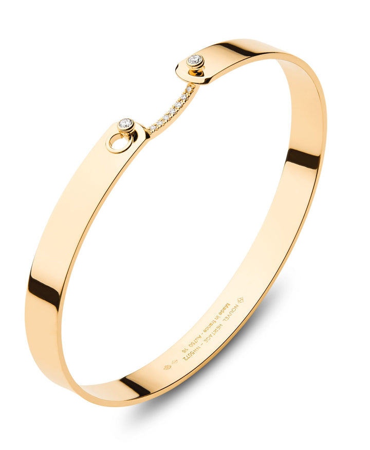 Nouvel Heritage Business Meeting GM Mood Bangle - Yellow Gold
