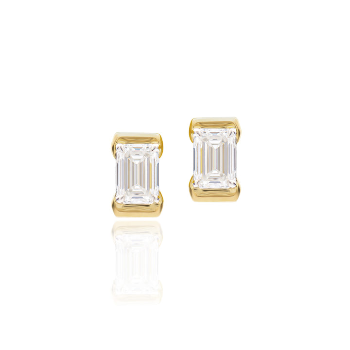 Phillips House Emerald Cut Cuddle Studs