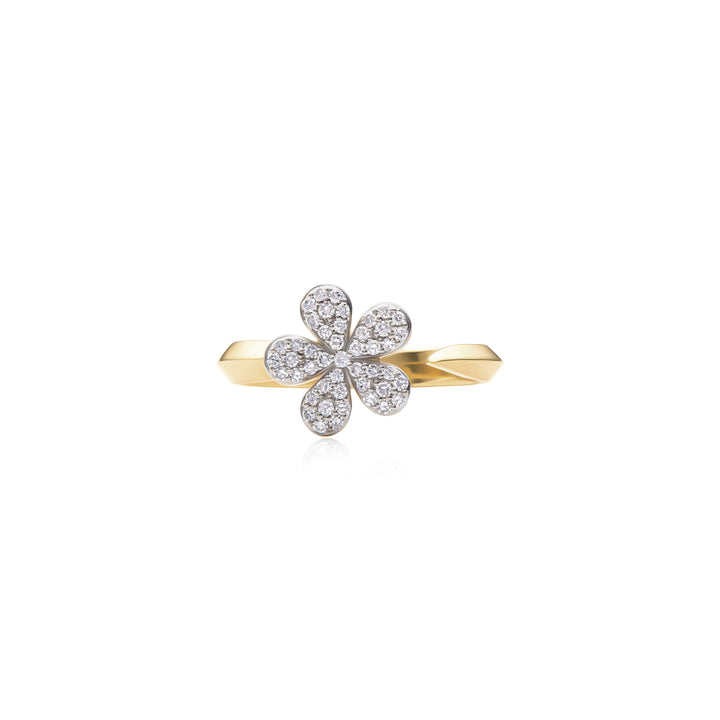 Phillips House Knife Edge Open Small Forget-Me-Not Ring