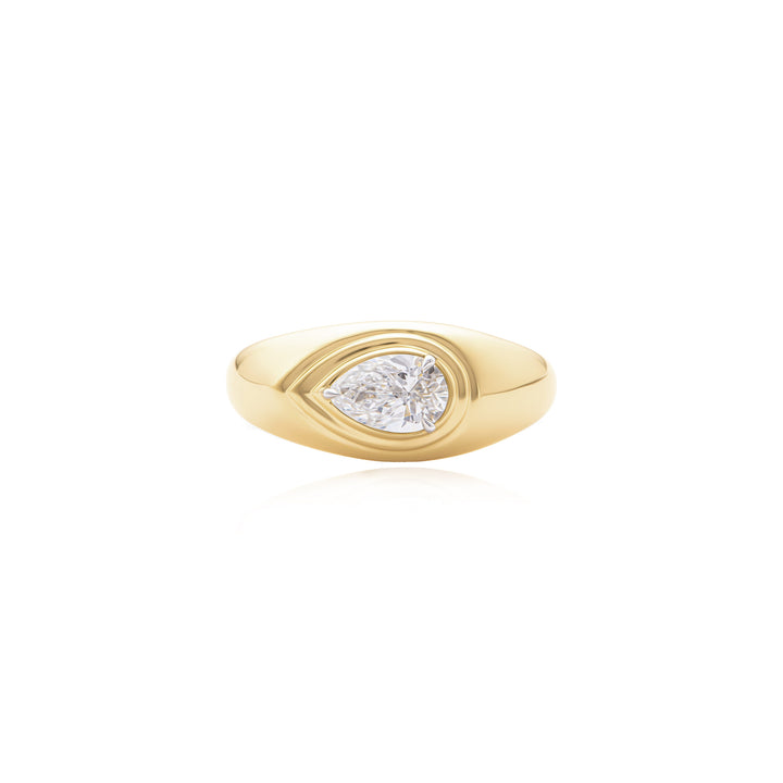 Phillips House Pear Layered Signet Pinky Ring