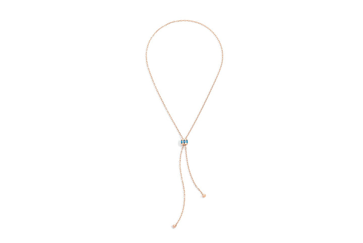 Pomellato London Blue Topaz Iconica Lariat Necklace
