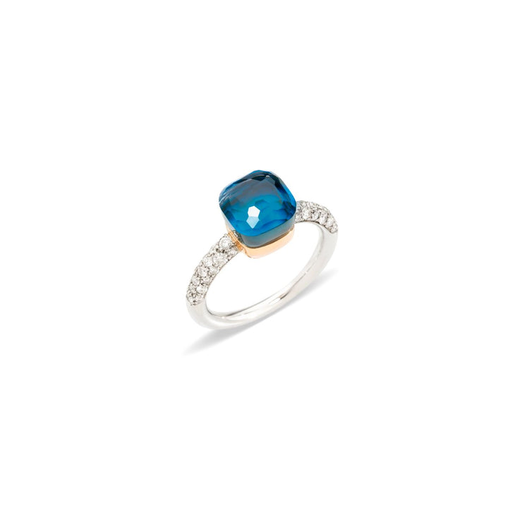 Pomellato Blue Topaz Nudo Petit Ring