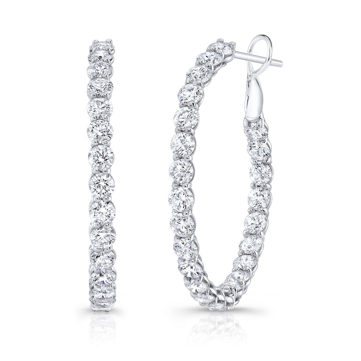 Rahaminov Diamonds Round Diamond Hoops