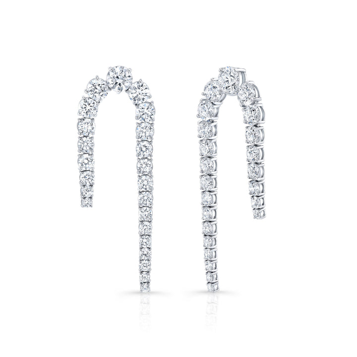Rahaminov Diamonds Cane Earrings