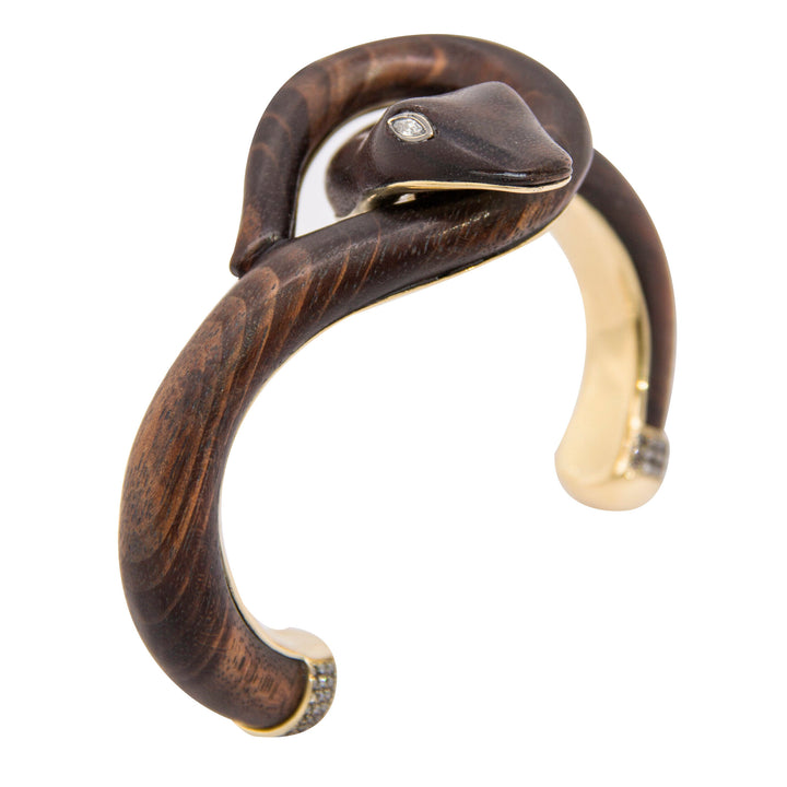 Silvia Furmanovich Egypt Snake Wood Cuff