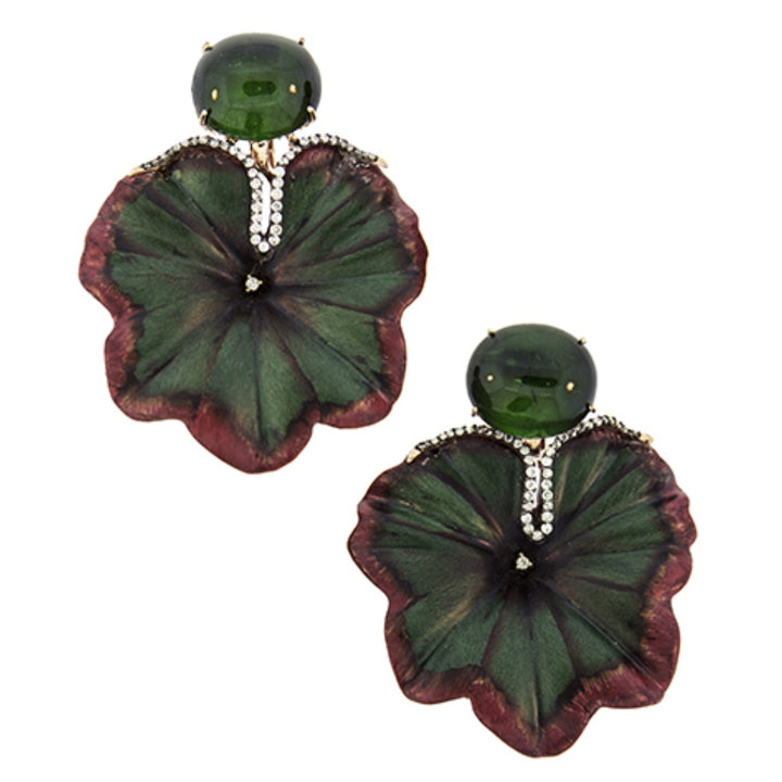 Silvia Furmanovich Marquetry Diamond Earrings