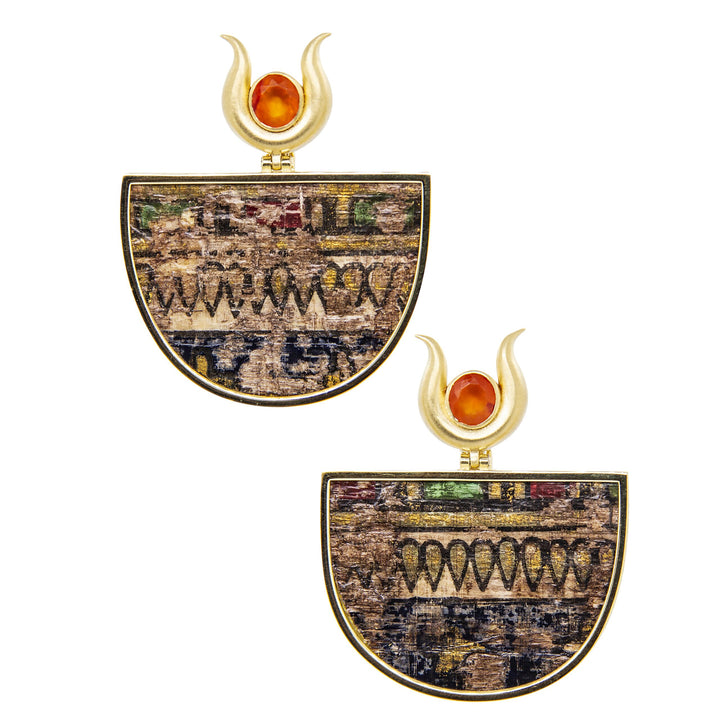 Silvia Furmanovich Egypt Half Oval Drop Earrings