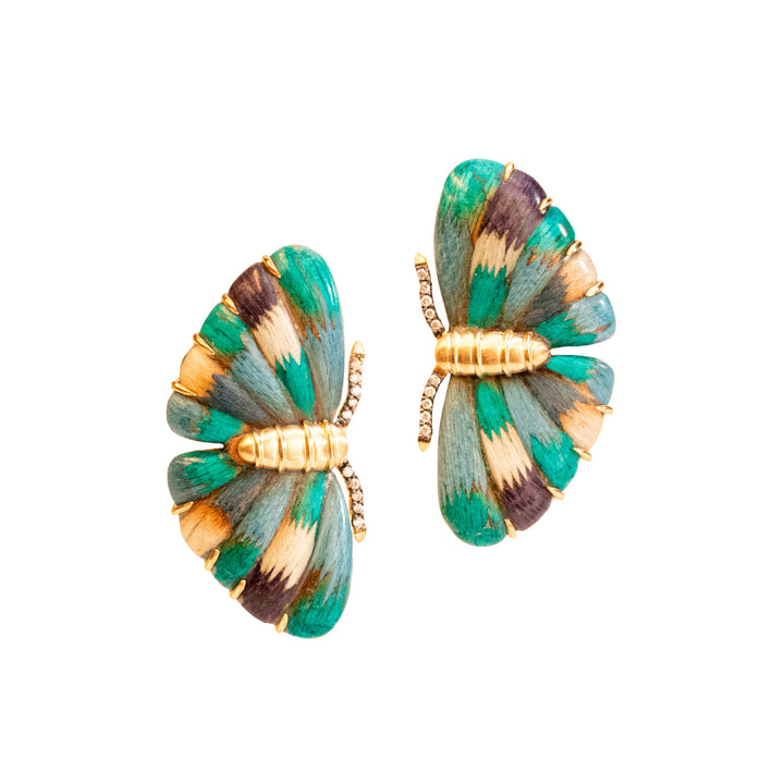 Silvia Furmanovich Small Blue Butterfly Earrings