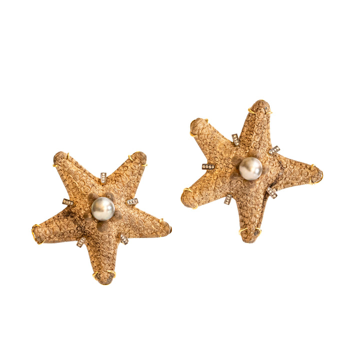 Silvia Furmanovich Pearl Starfish Earrings