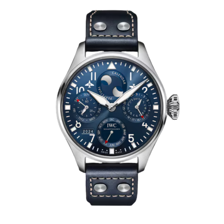 IWC Big Pilot’s Watch Perpetual Calendar-Blue Calf