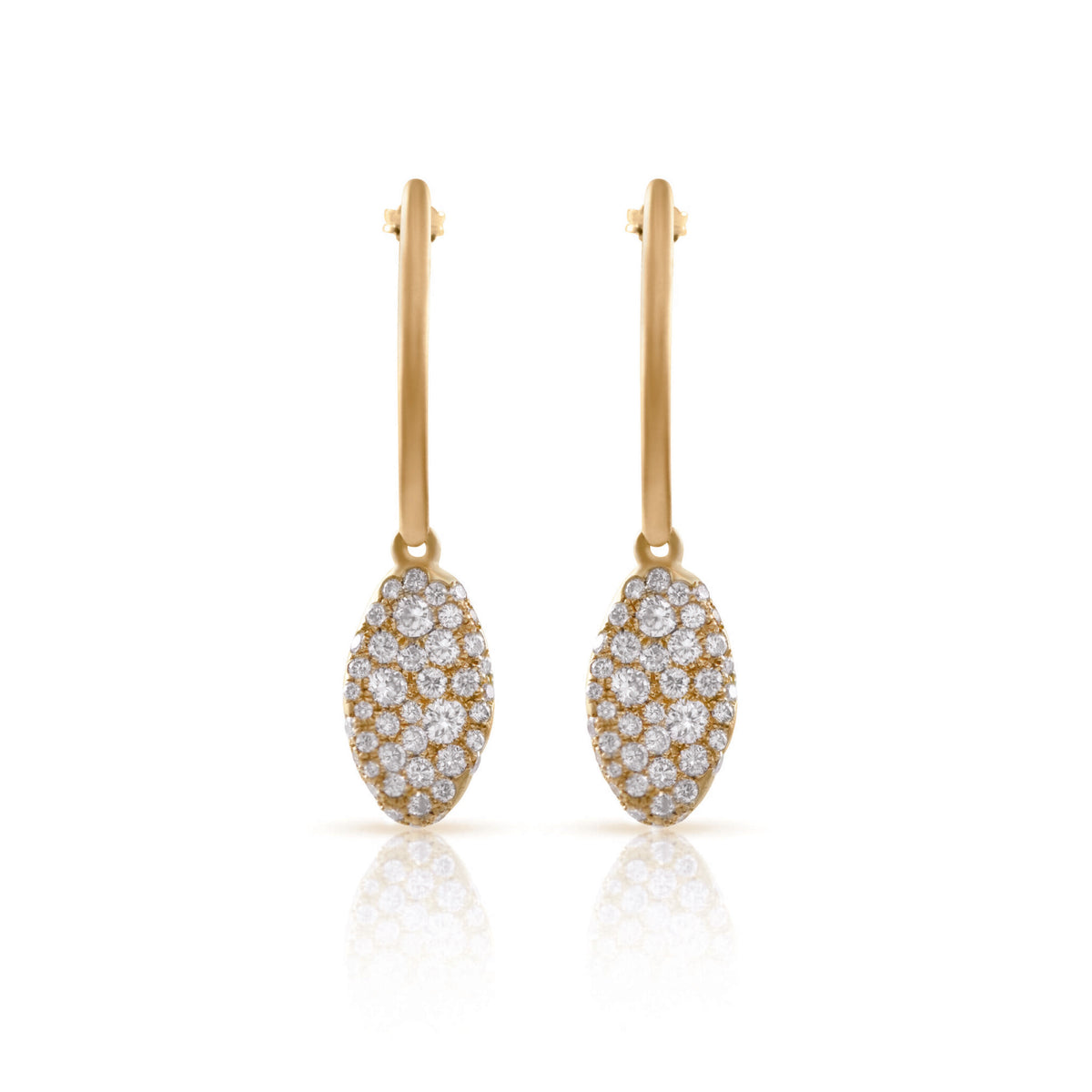 Nada Ghazal Baby Malak Drop Ice Marquis Earrings