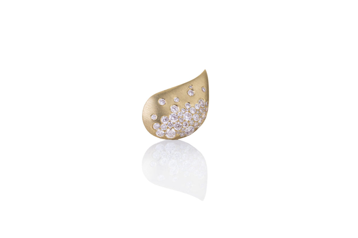 Nada Ghazal Fuse Glamour Champagne Diamond Earrings