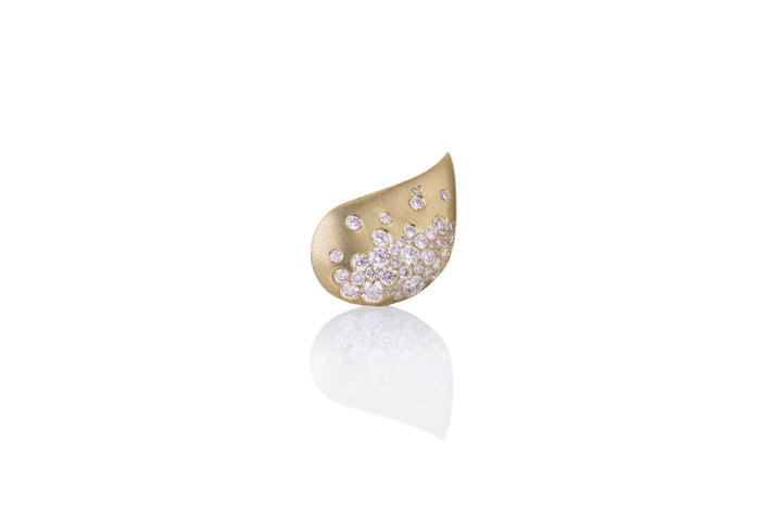 Nada Ghazal Fuse Glamour Champagne Diamond Earrings