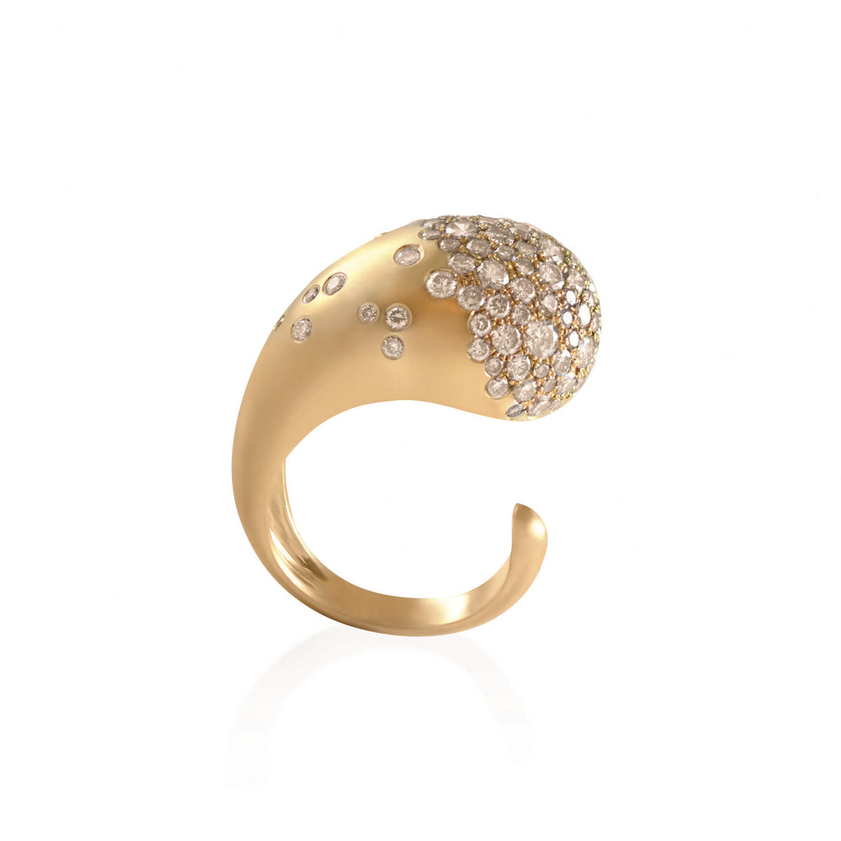 Nada Ghazal Fuse Glamour Champagne Diamond Ring