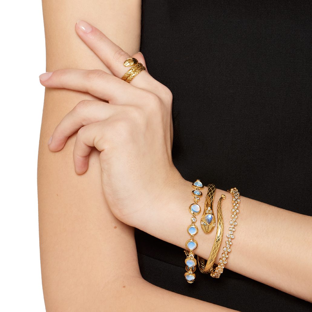 Temple St. Clair 18K Blue Moon Link Bracelet
