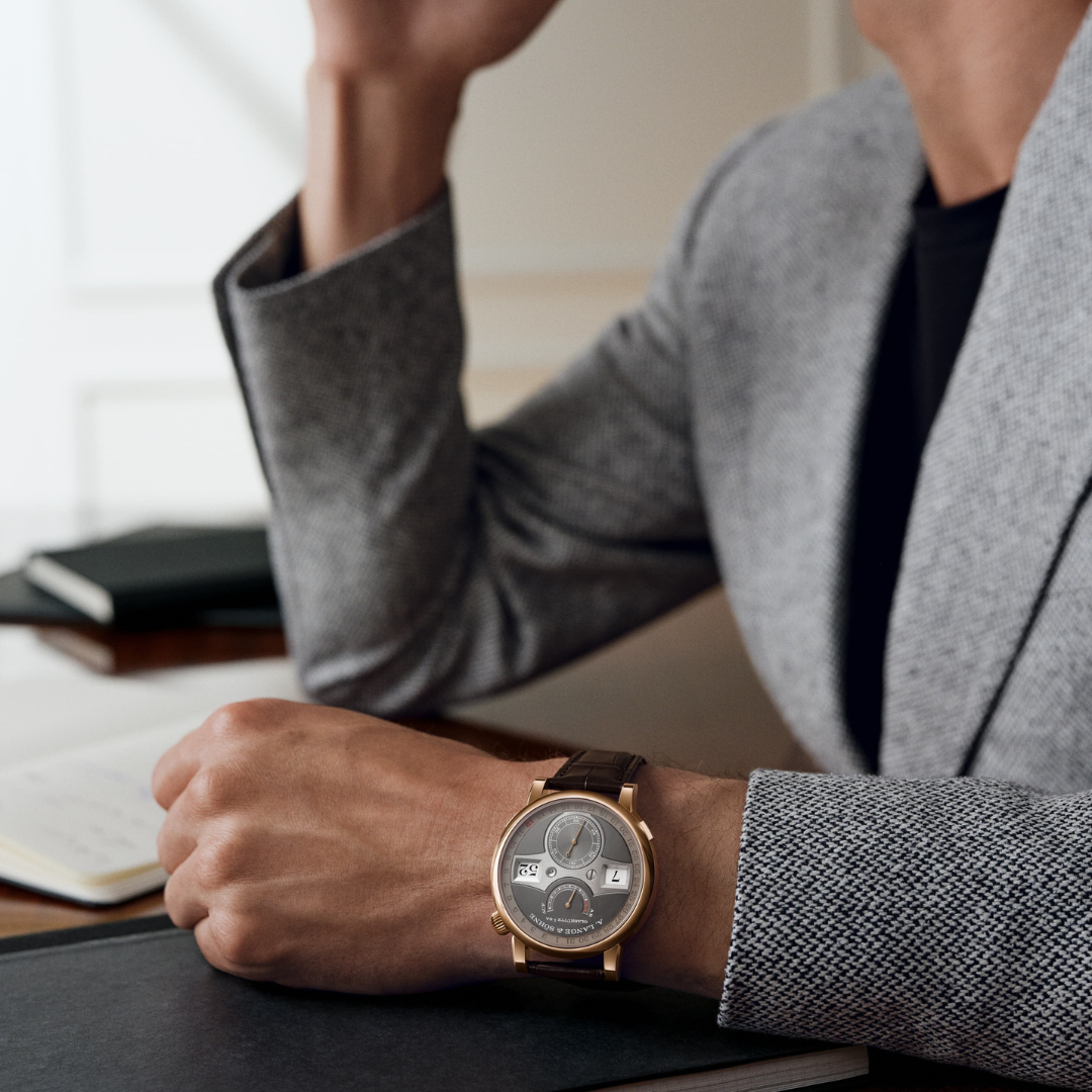 A. Lange & Söhne Zeitwerk Date in 750 Pink Gold