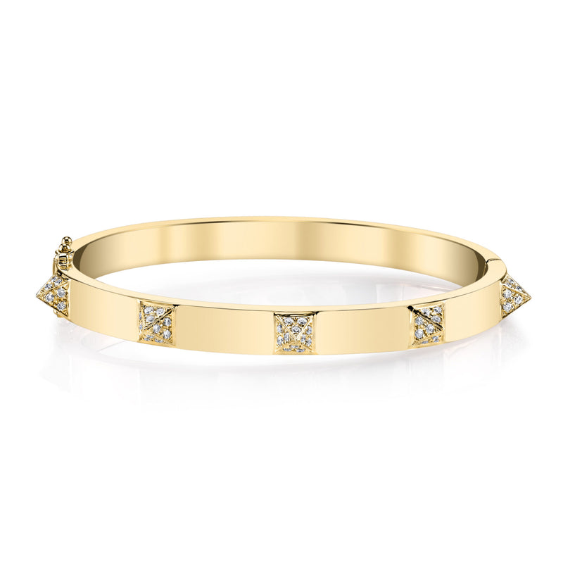 Anita Ko Oval Bracelet with Diamond Spikes
