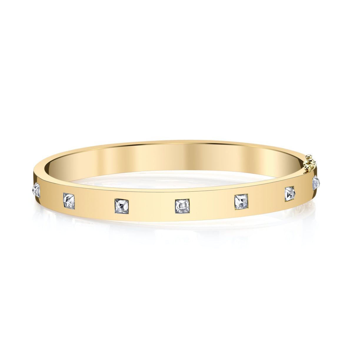 Anita Ko Inverted Diamond Princess Cut Oval Bracelet