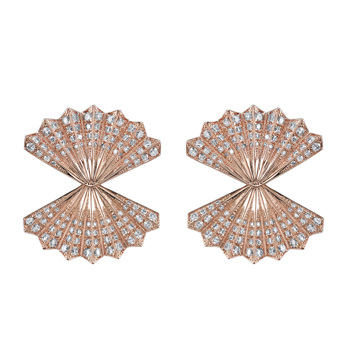 Anita Ko Fan Diamond Earrings