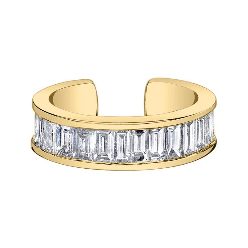 Anita Ko Hannah Baguette Ear Cuff - Yellow Gold