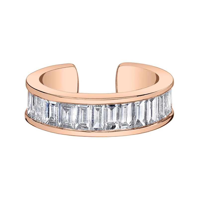 Anita Ko Hannah Baguette Ear Cuff Rose Gold