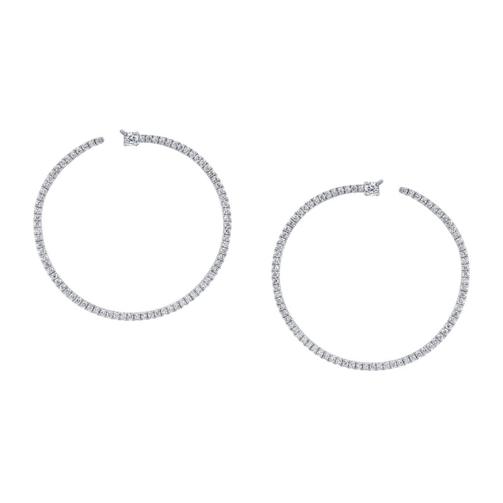 Anita Ko Pave Diamond Bardot Hoops