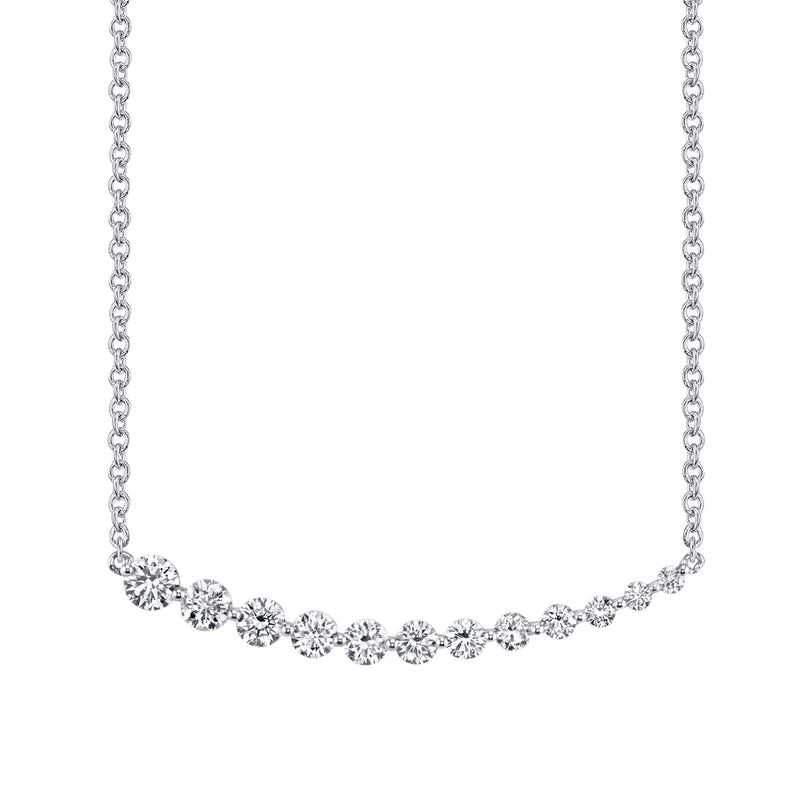 Anita Ko Graduated Diamond Necklace - White Gold