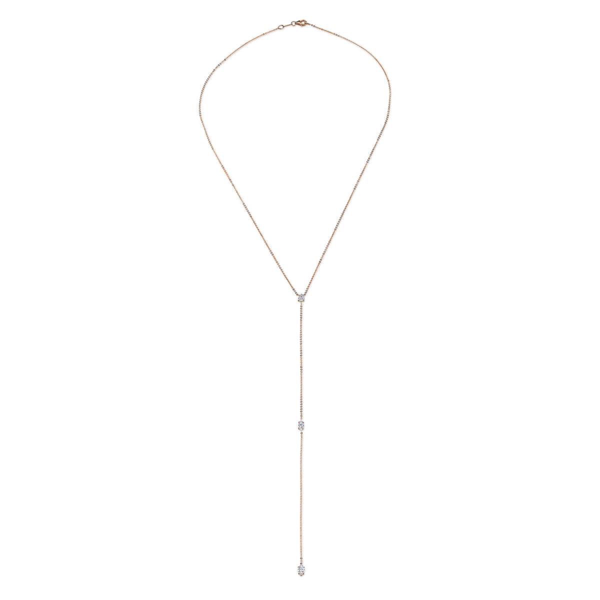 Anita Ko Pear and Double Marquise Diamond Lariat