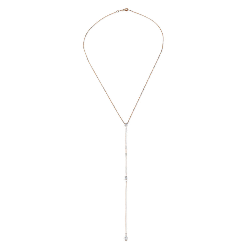 Anita Ko Pear and Double Marquise Diamond Lariat
