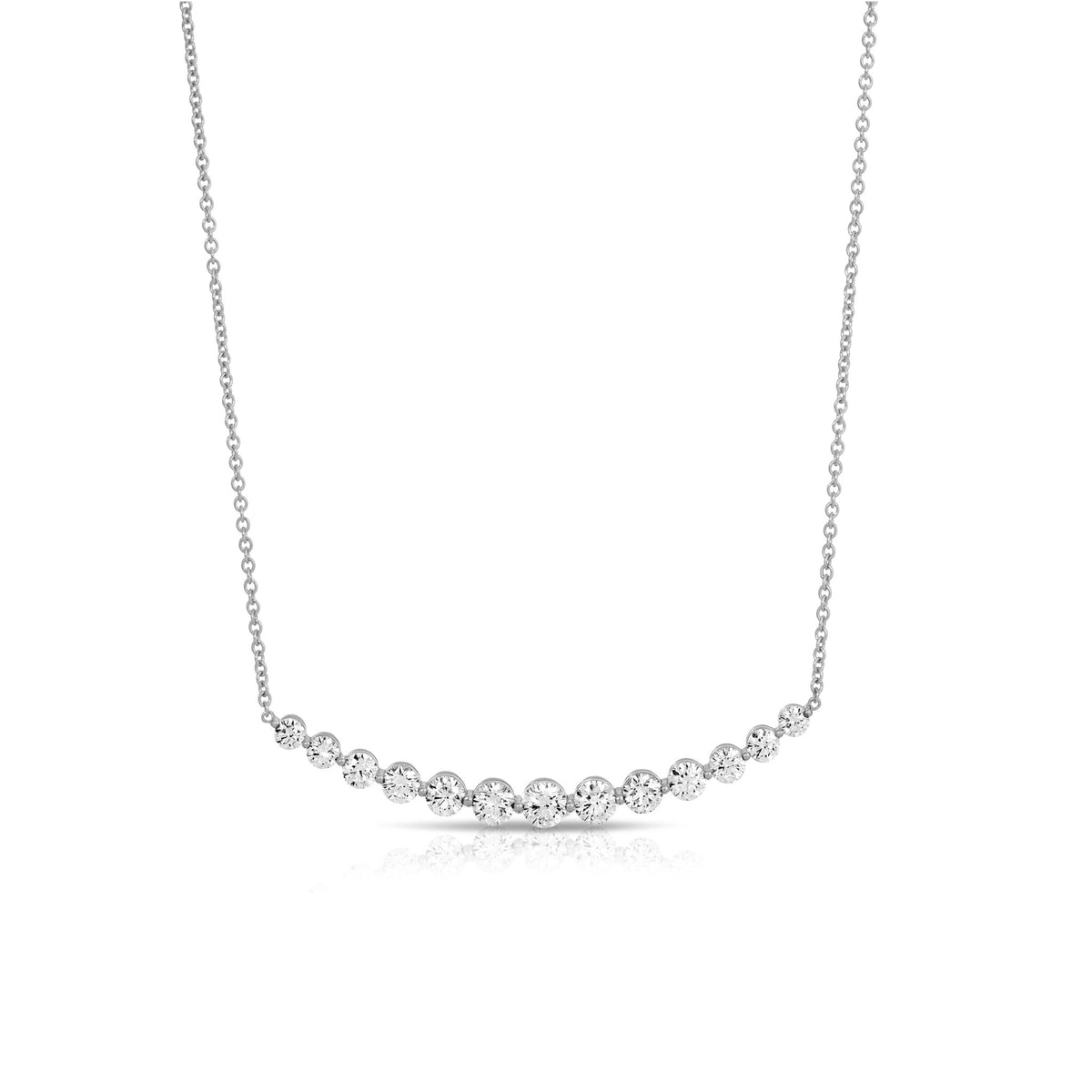 Anita Ko Crescent Diamond Necklace - White Gold