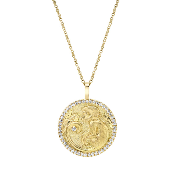 Anita Ko Lucky Diamond Monkey Talisman