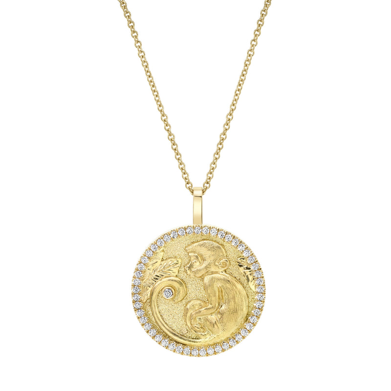 Anita Ko Lucky Diamond Monkey Talisman