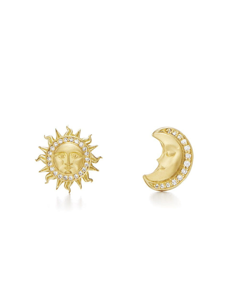 Temple St. Clair 18K Sole Luna Earrings