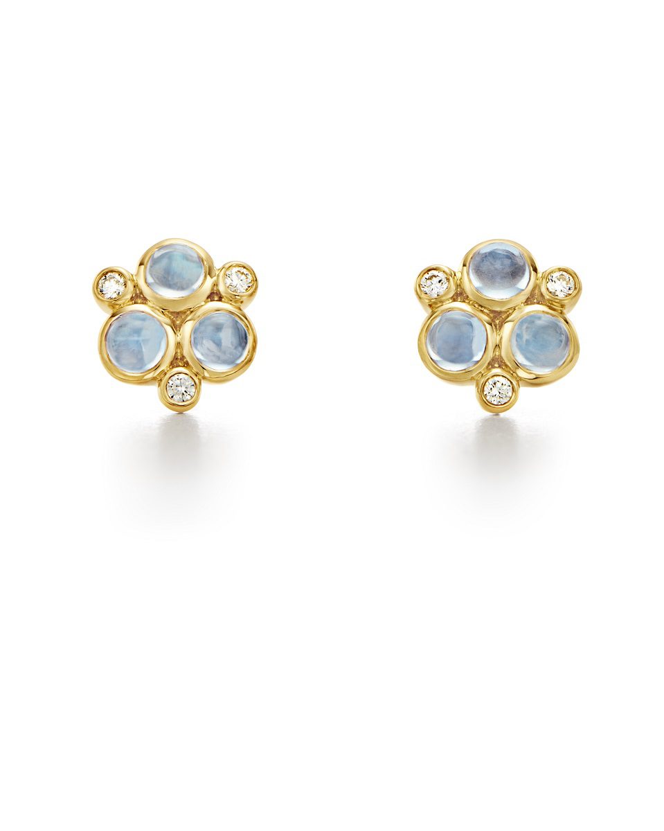 Temple St. Clair 18K Classic Trio Earrings