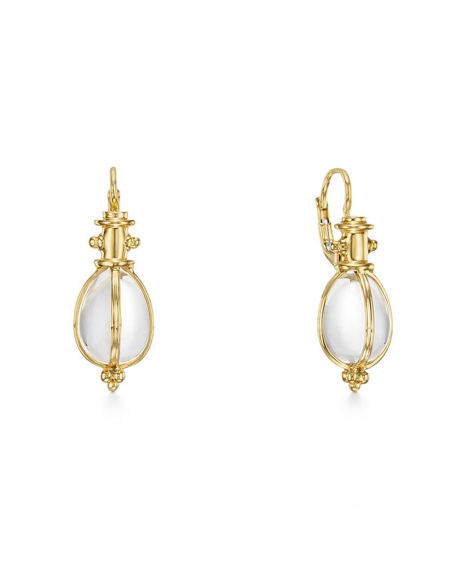 Temple St. Clair 18K Classic Amulet Earrings