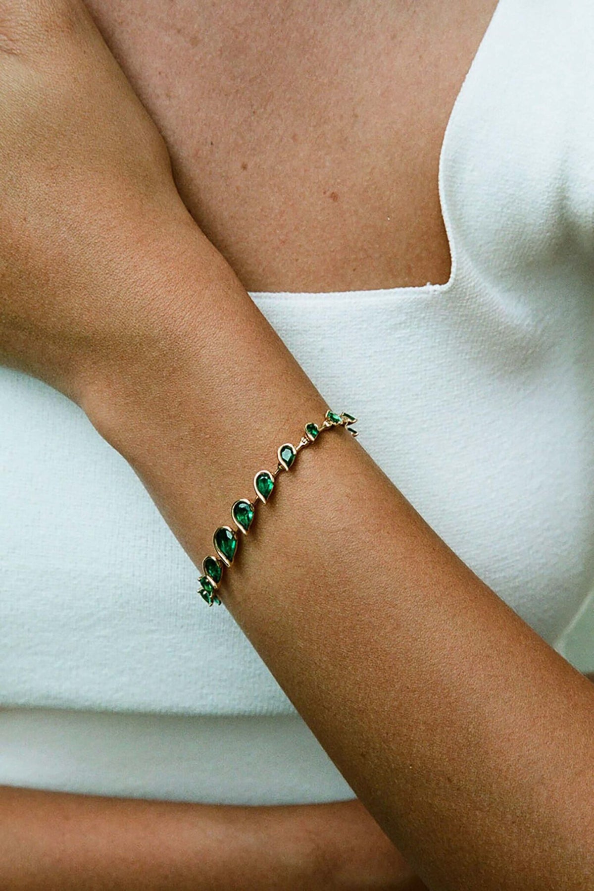 Fernando Jorge Emerald Flicker Bracelet