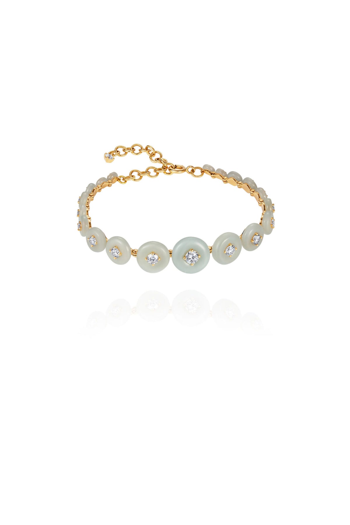 Fernando Jorge Milky Aquamarine Surrounding Bracelet