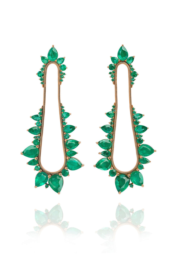 Fernando Jorge Emerald Electric Shock Earrings