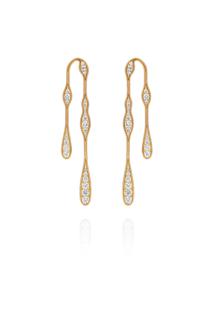 Fernando Jorge Fluid Diamond Double Earrings