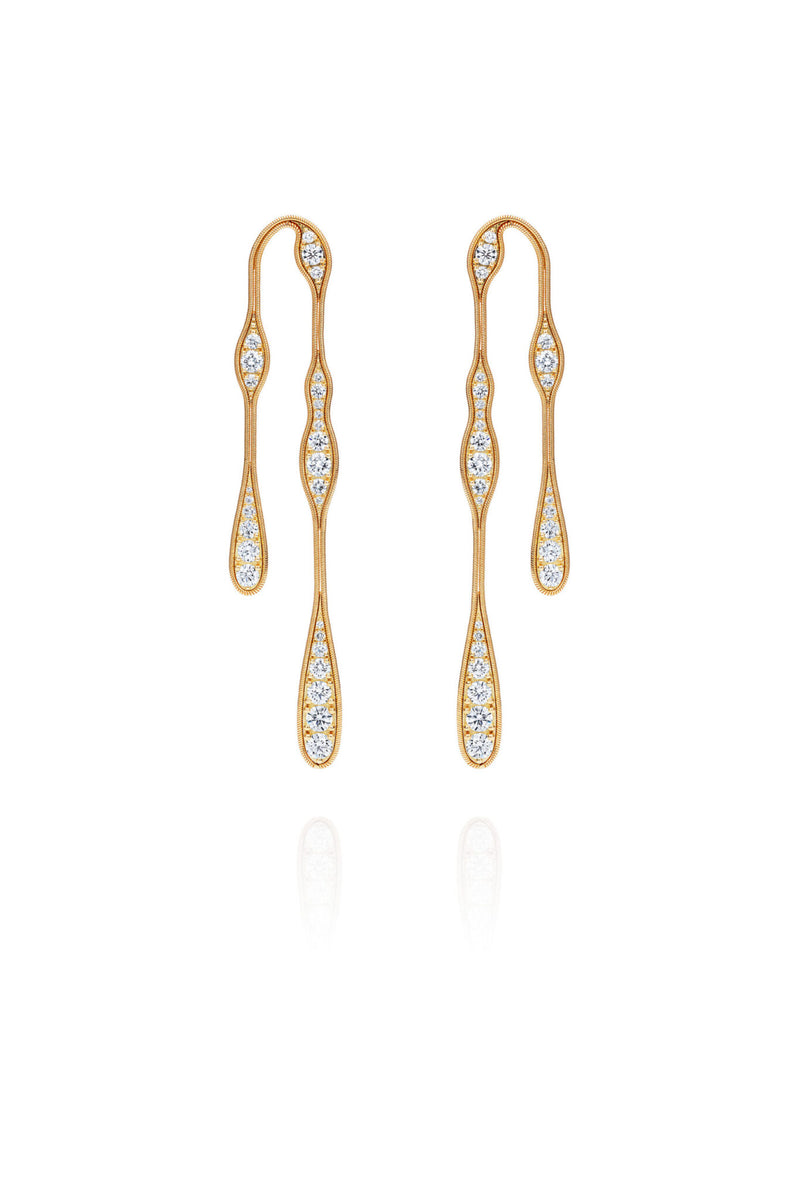 Fernando Jorge Fluid Diamond Double Earrings