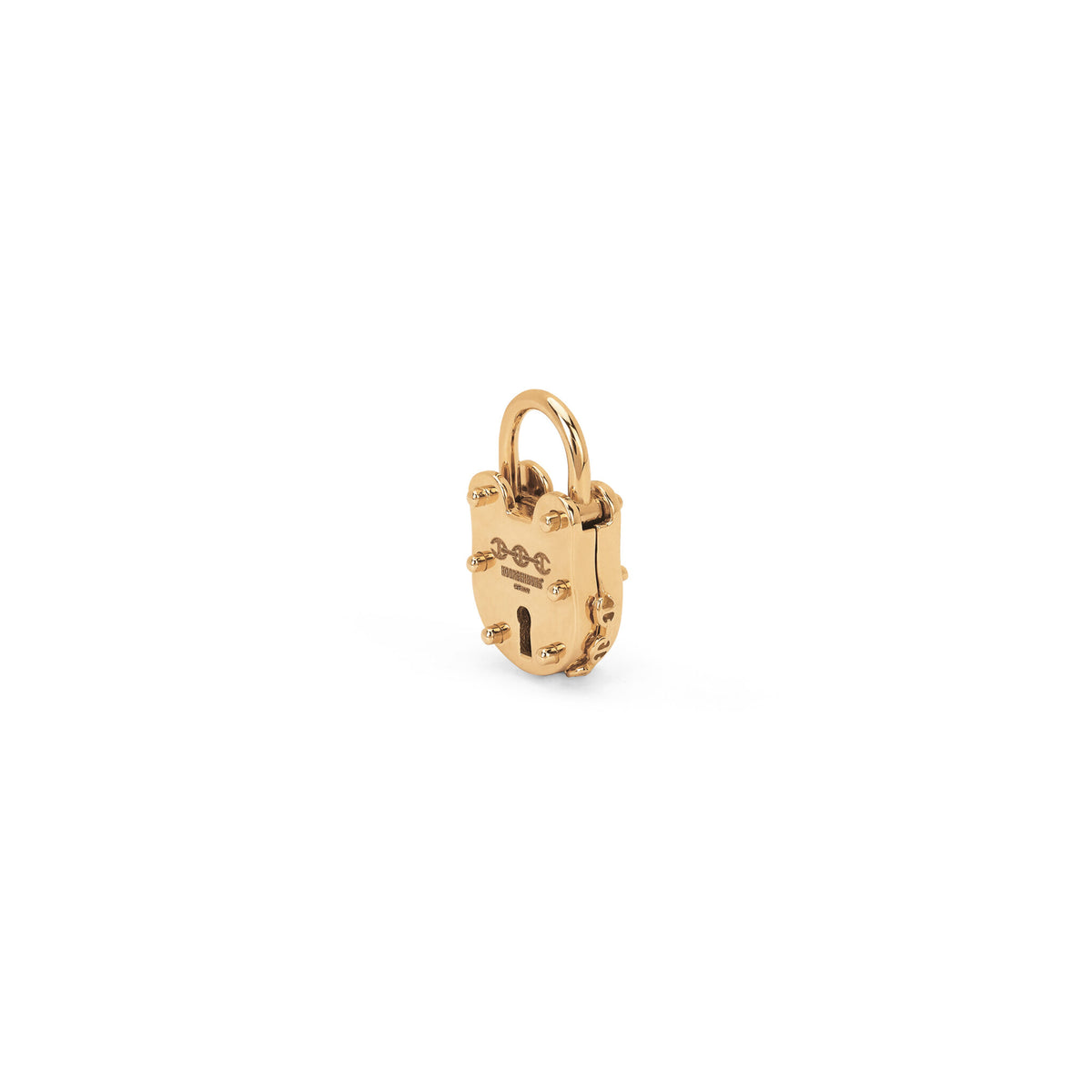 Hoorsenbuhs 18K Yellow Gold Padlock Pendant - 19mm