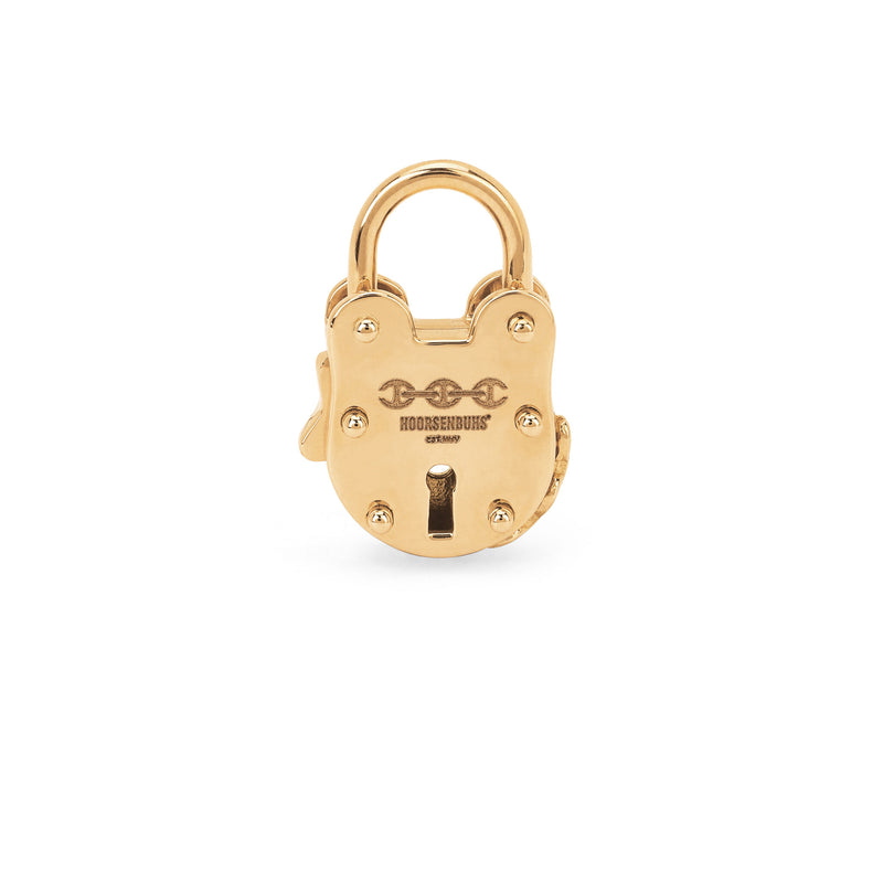 Hoorsenbuhs 18K Yellow Gold Padlock Pendant - 30mm