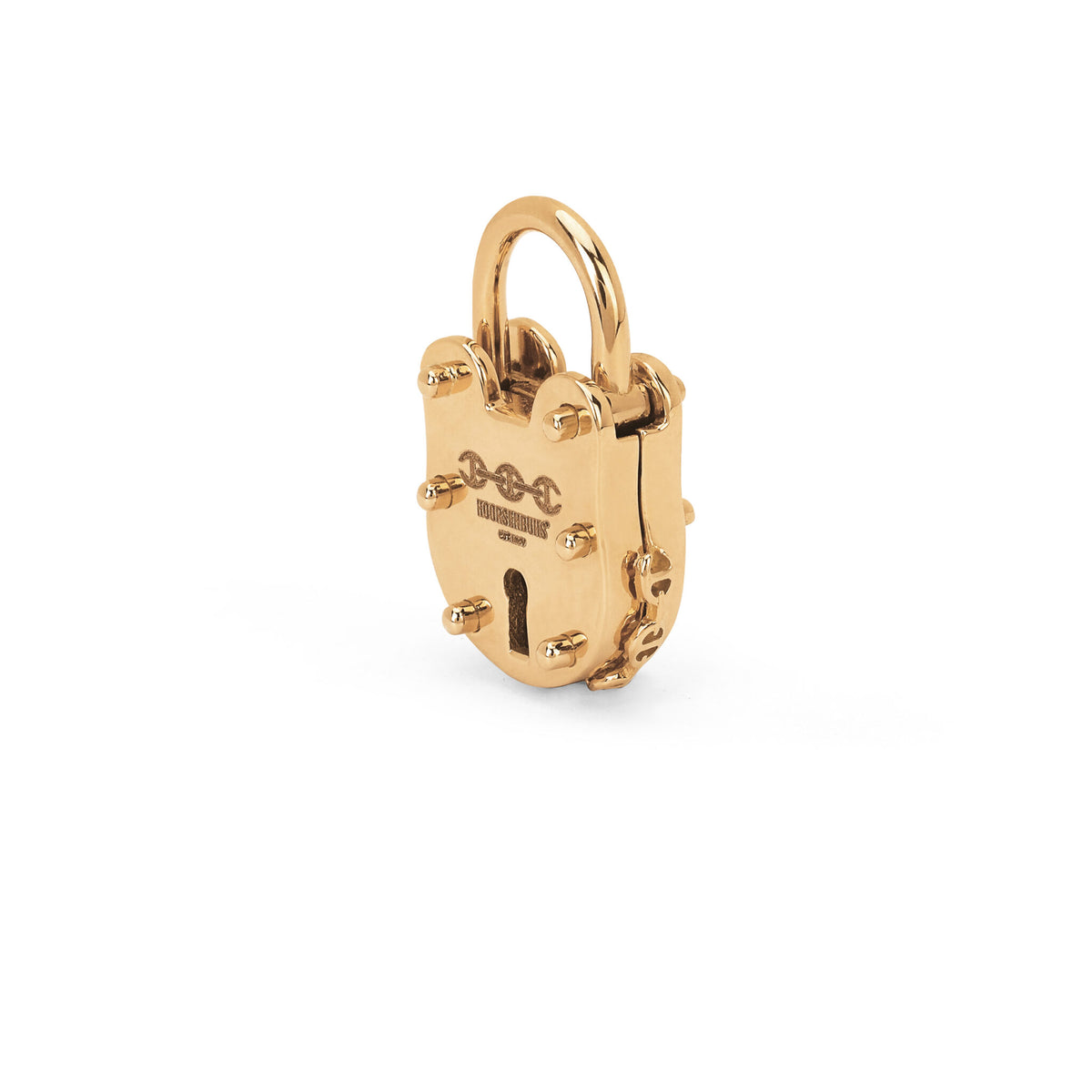 Hoorsenbuhs 18K Yellow Gold Padlock Pendant - 30mm