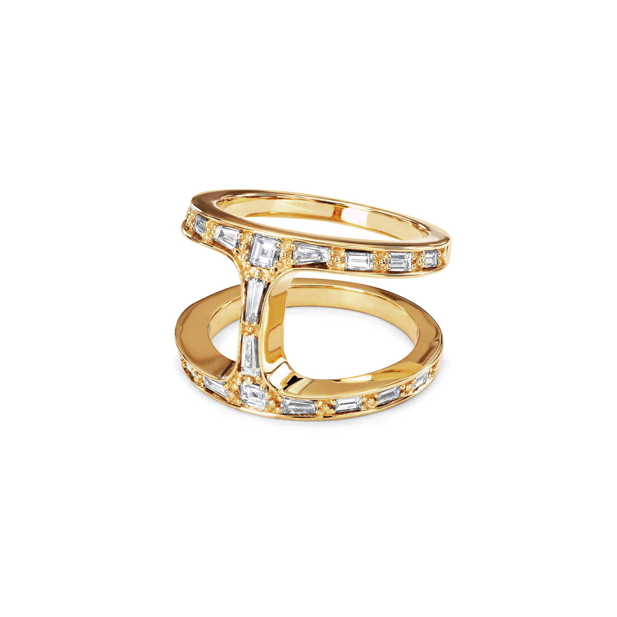 Hoorsenbuhs 18K Yellow Gold Phantom Diamond Ring