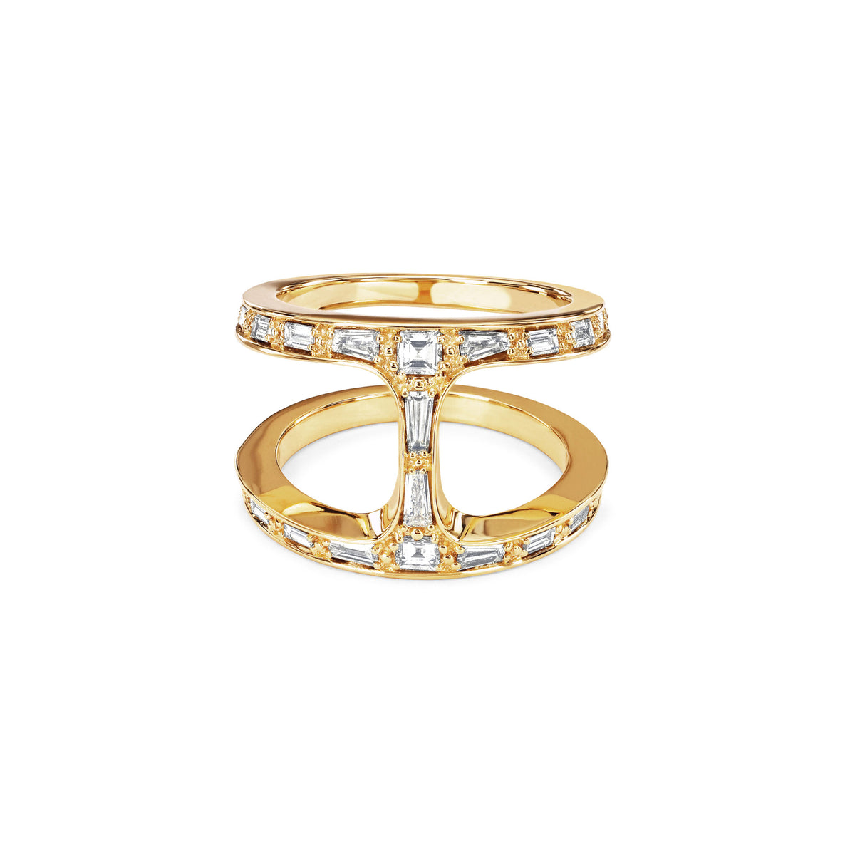 Hoorsenbuhs 18K Yellow Gold Phantom Diamond Ring